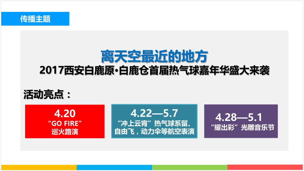 西安白鹿原·白鹿仓首届热气球嘉年华宣传整合方案